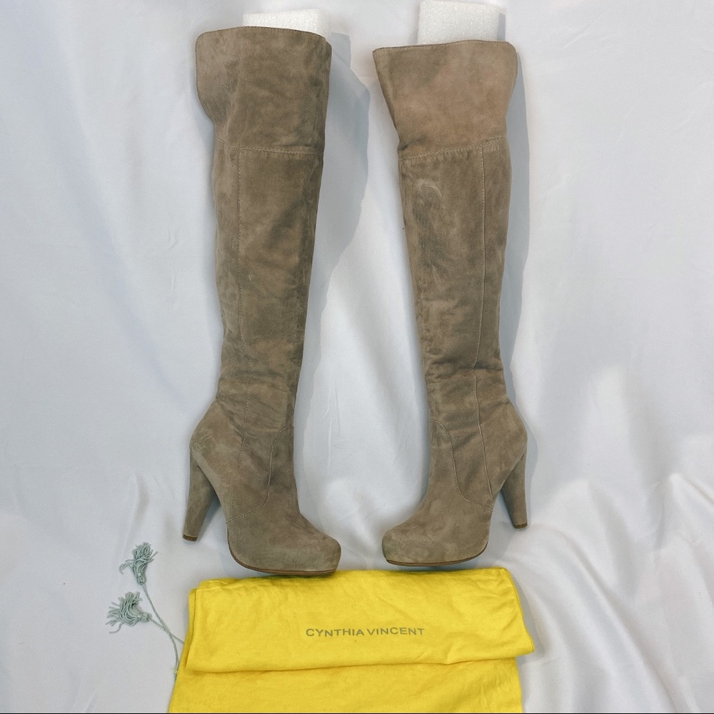 Cynthia Vincent suede Over the Knee boot